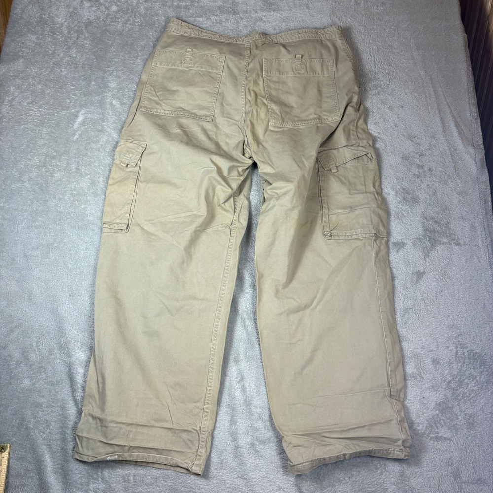 Levi's Cargo Pants Men XL (Fits 38x30) L2 Khakis Loose Wide Leg Tan Khaki - Picture 2 of 11